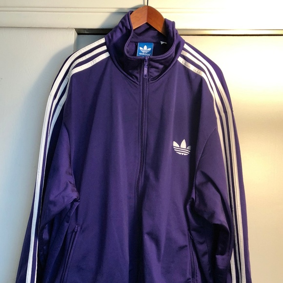 adidas purple track jacket